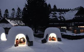 Snow huts in Akita