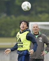 Soccer: Japan begin training for Kirin Cup