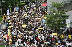 Hong Kong commemorates 2nd anniv. of pro-democracy mov't