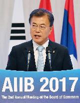 China-led investment bank holds annual meeting in S. Korea