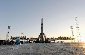 Soyuz rocket prepares for launch