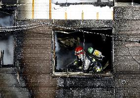 Fire at Sapporo apartment building
