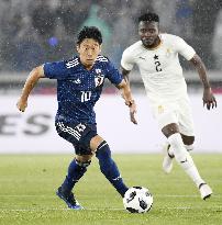 Soccer: Japan lose 2-0 to Ghana