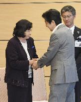 Ex-abductee and Japan PM Abe