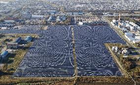 Solar power plant in Hokkaido