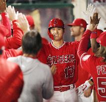 Baseball: Ohtani homers off Kikuchi