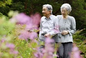 Former Japan emperor, empress