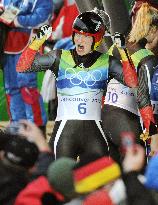 Germany's Huefner wins gold in women's singles luge