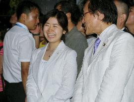 Table tennis star Fukuhara visits Shanghai Expo