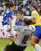 Japan's women edge Brazil in World Cup warm-up