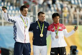 Olympics: Men's canoe single slalom medalists