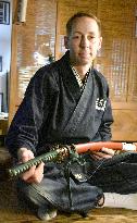 Swedish man preserving art of Japanese sword-crafting