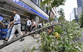 Powerful typhoon aftermath