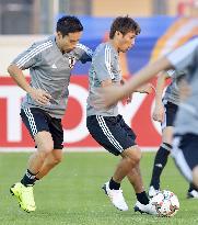 Football: Japan training for Asian Cup