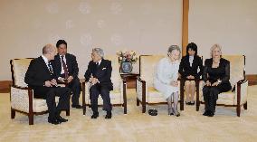 Israeli Prime Minister Olmert meets with Emperor Akihito