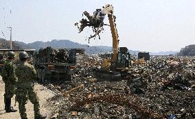 Removal of debris from disaster areas