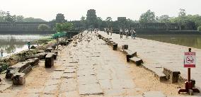 Cambodia, Japan begin restoration of Angkor Wat causeway