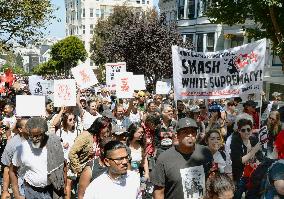 Demonstrators rally against racism in San Francisco