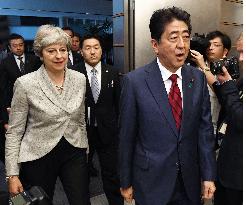 Britain's May attends Japan's National Security Council meeting