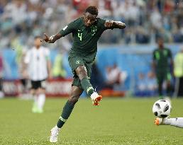 Football: Nigeria vs Argentina at World Cup