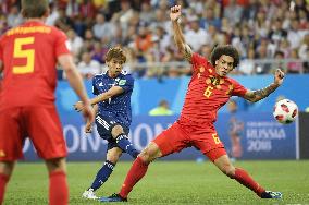 Football: Japan vs Belgium