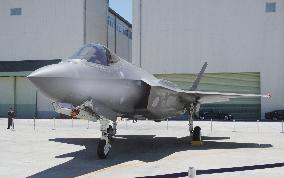 Crashed F-35A stealth fighter