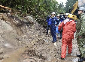 Torrential rain in southwestern Japan