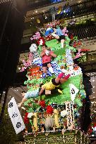 Decorated float for famous festival in Japan