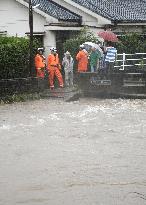 Heavy rain in southwestern Japan