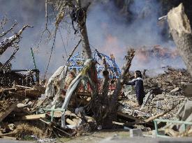 Disaster area in Miyagi