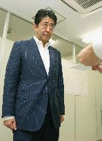 PM Abe casts absentee ballot for upper house election