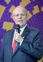 Peruvian Pres. Kuczynski speaks after APEC in Lima