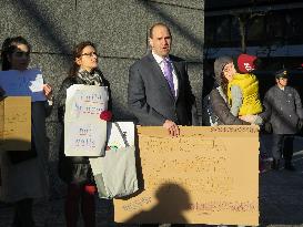 Protesters rally against U.S. travel ban near Tokyo embassy