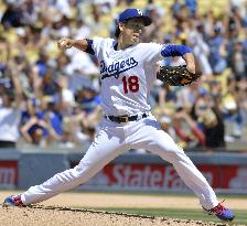 Maeda picks up 8th win as Dodgers beat Padres