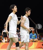 Olympics: Japan's badminton pair in action