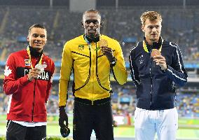 Olympics: Men's 200m medalists