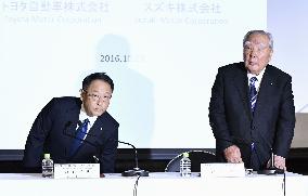 Toyota, Suzuki to start business tie-up talks