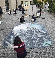 3D art raises awareness of Syrian crisis in Tokyo