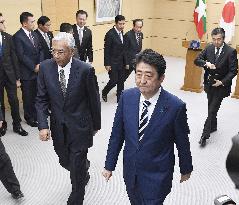 Japan, Myanmar leaders hold talks in Tokyo