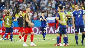 Football: Japan vs Belgium at World Cup