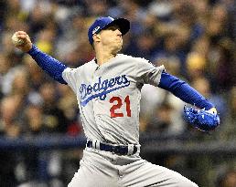Baseball: Buehler of Dodgers at NLCS