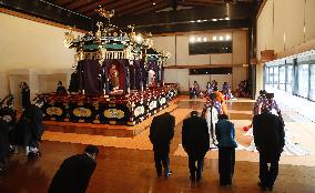 Japanese emperor's enthronement ceremony