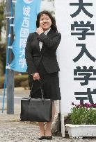 Princess Ayako enrolls at Josai International Univ.