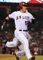 Angels' Matsui vs. Rangers
