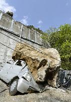 Aftermath of massive quakes in southwestern Japan