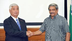 Japanese, Indian defense ministers meet in New Delhi