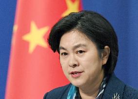 Chinese Foreign Ministry spokeswoman Hua