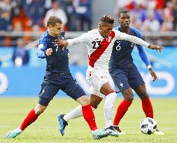 Football: France vs Peru at World Cup