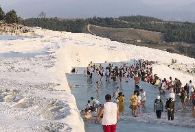 Thermal pools in Turkey