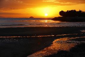 Chichibugahama beach in Japan